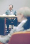 TEU President James H. Stewart Jr. at a 1976 meeting of the Board of Regents by University of Texas at Tyler
