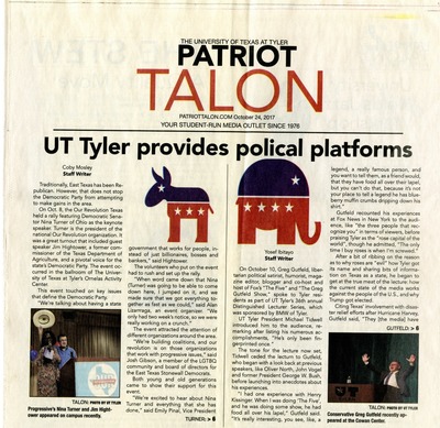 The Patriot Talon/The Patriot | Student Newspapers | University of Texas at  Tyler