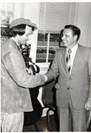 Thomas Taylor Shaking President Stewart's Hand by University of Texas at Tyler