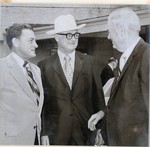 Mayor Jack Halbert and M. J. Harvey Greeting Governor Preston Smith by University of Texas at Tyler