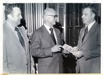 Governor Preston Smith Presenting an Autographed Copy of the First Tyler State Catalog to President Stewart by University of Texas at Tyler